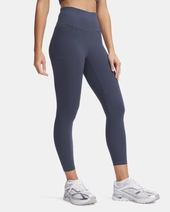 Women's Under Armour Motion High-Waisted 7/8 Ankle Leggings, Size: Medium, Ether Blue Product Image