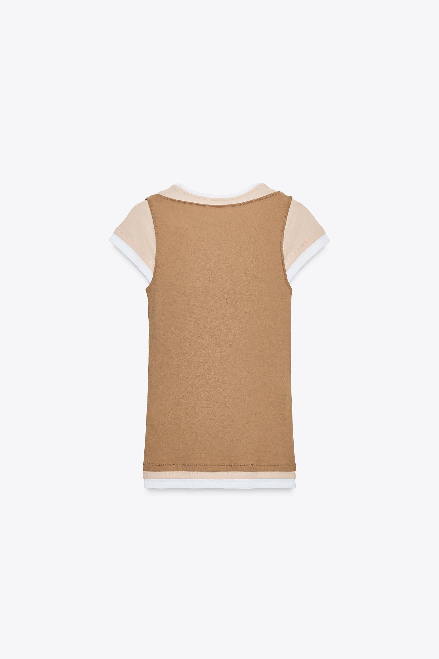 CONTRAST OVERLAY T-SHIRT Product Image