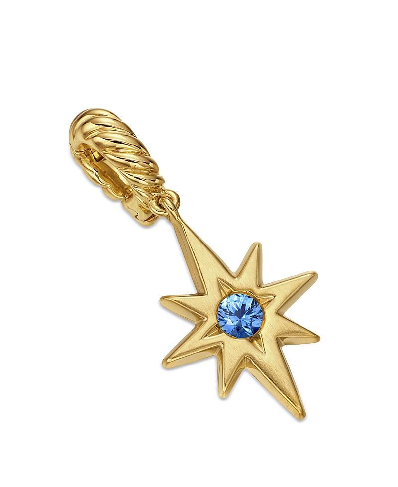David Yurman Cable Collectibles North Star Birthstone Charm in 18K Yellow Gold with Garnet Product Image