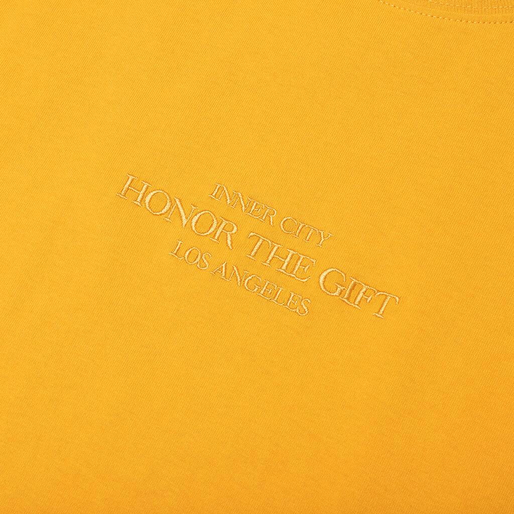 B-Summer Embroidery Box Tee - Yellow Male Product Image