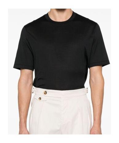 BRUNELLO CUCINELLI Layered Silk-blend T-shirt In Blue Product Image
