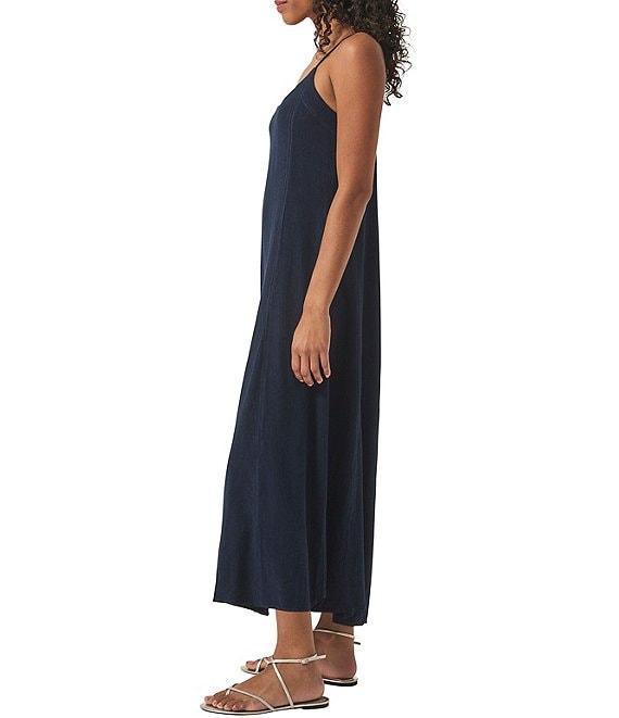 Splendid Capri Linen Blend Scoop Neck Sleeveless Maxi Dress Product Image