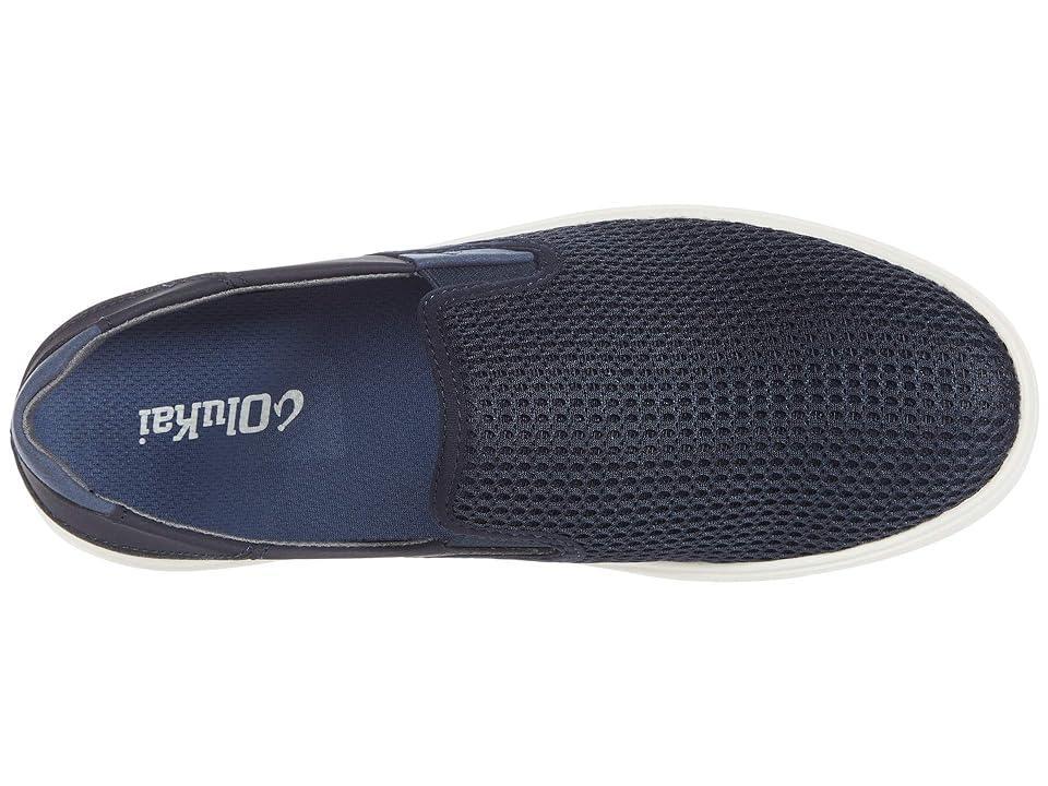 Mens Double Buckle Leather Low-Top Sneakers Product Image