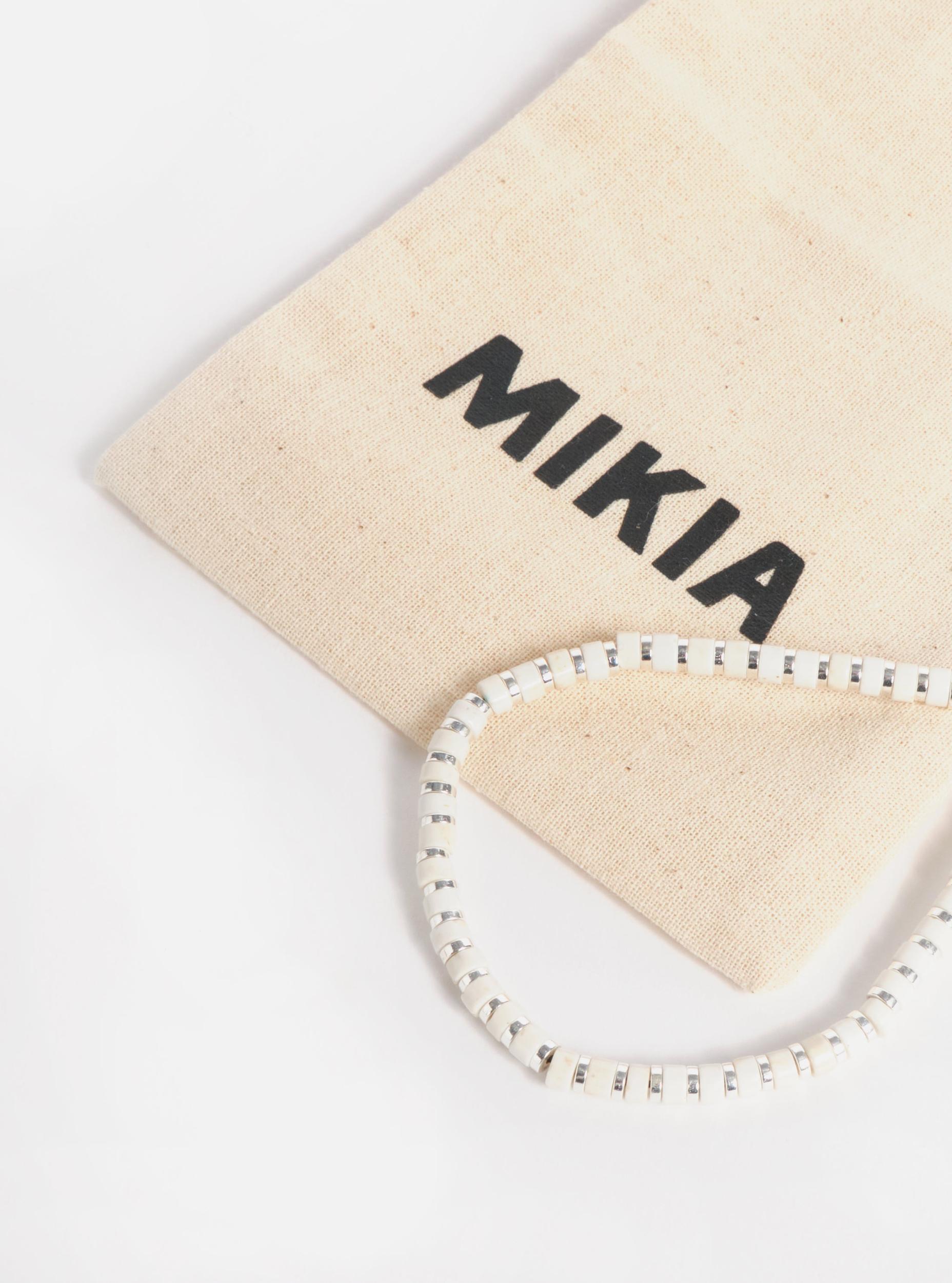 Mikia Heishi Bracelet in Magnesite/Hematite/Sterling Silver Product Image