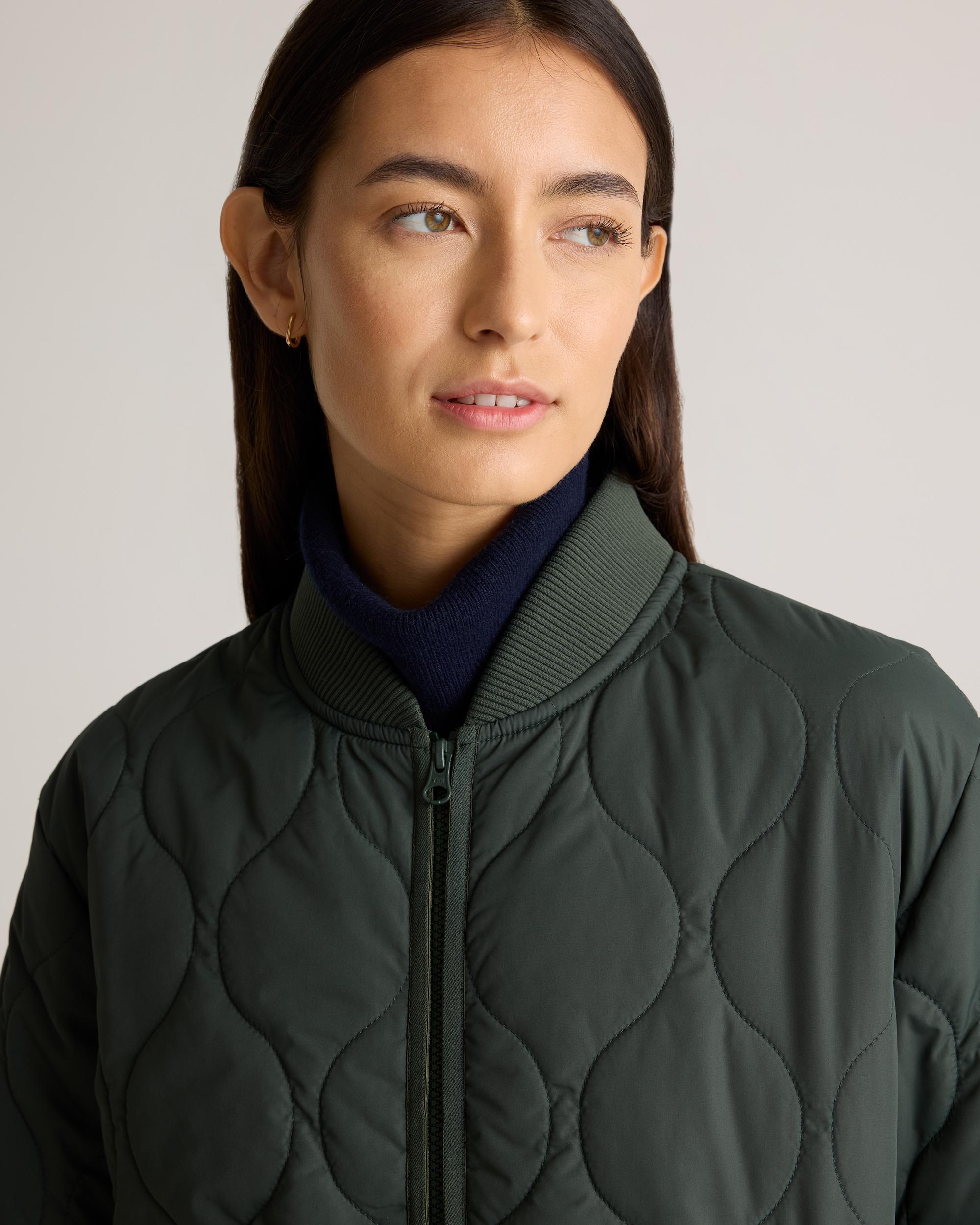 Quince | Women's Featherless Quilted Puffer Long Coat Recycled Polyester Product Image