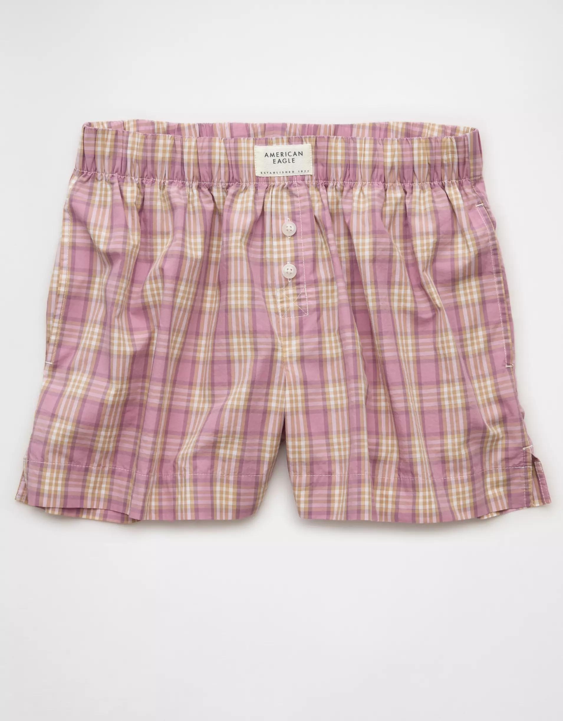 AE Plaid Boxer Sleep Short Product Image