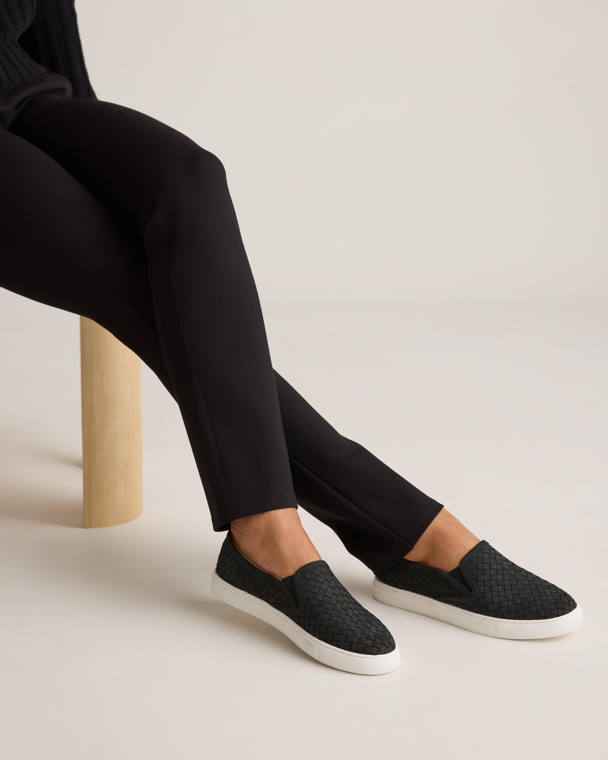Quince | Women's 100% Handwoven Leather Slip On Sneaker Product Image