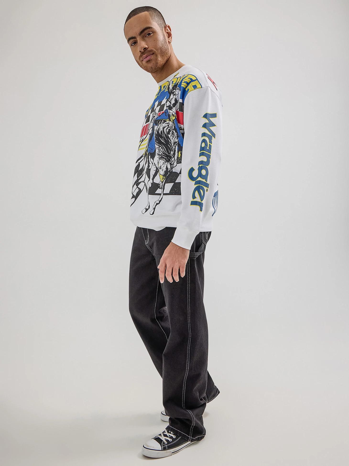 Wrangler® x Hot Wheels™ Men's Pullover Crew in Bright Product Image