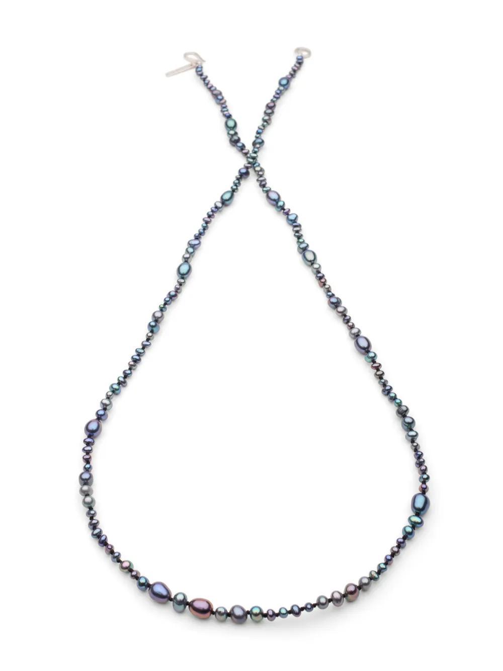 SOPHIE BUHAI Peacock Mermaid Pearl Necklace In Blue Product Image
