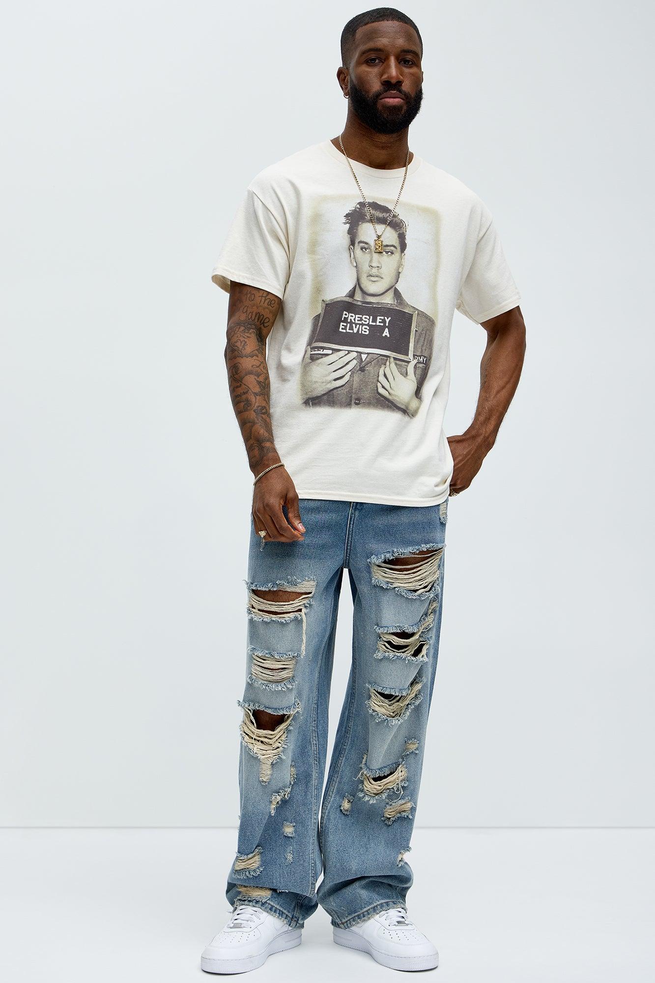 Elvis Presley Mugshot Short Sleeve Tee - Natural Product Image