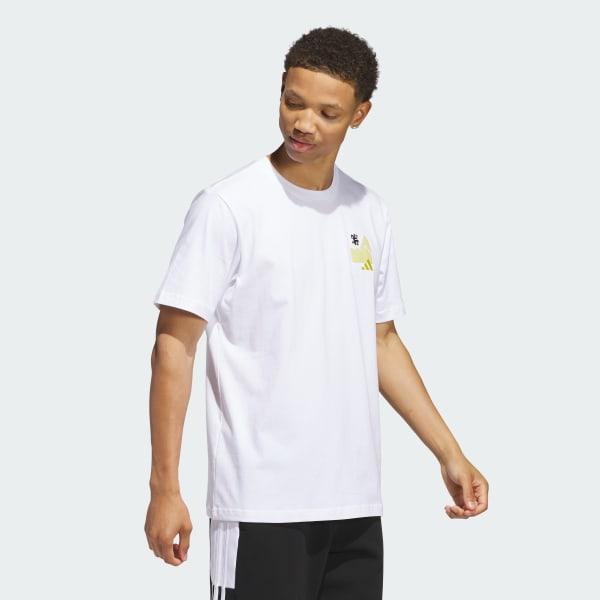 adidas Jet Set Camper Graphic Tee White 3XL Mens Product Image