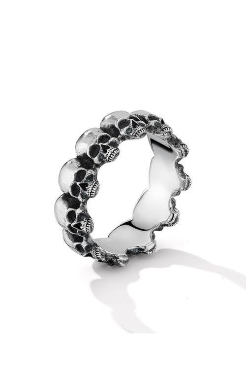 David Yurman Men's Memento Mori Skull Band Ring in Sterling Silver at Nordstrom, Size 10 Product Image