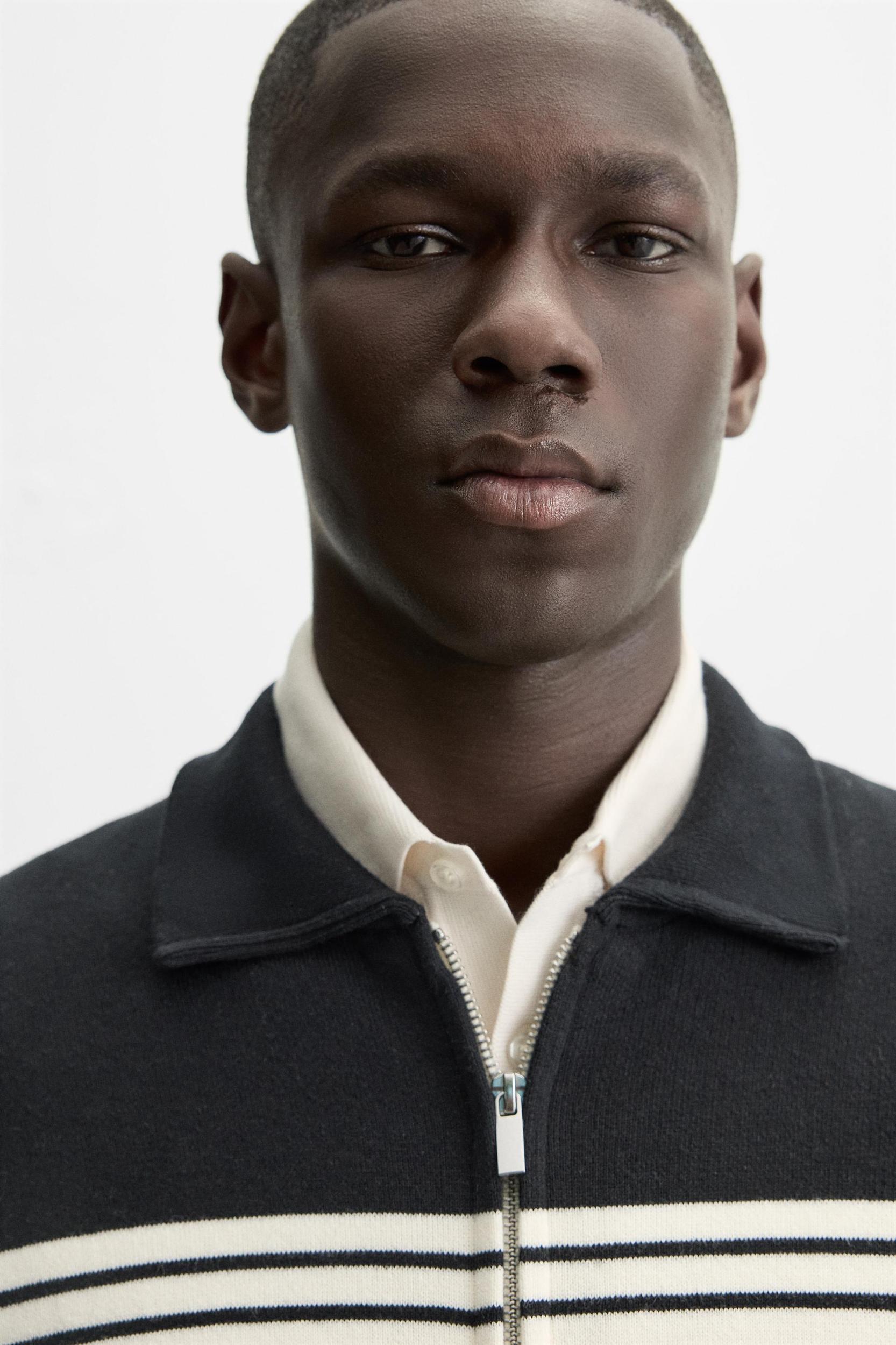 ZIP-UP KNIT JACKET Product Image