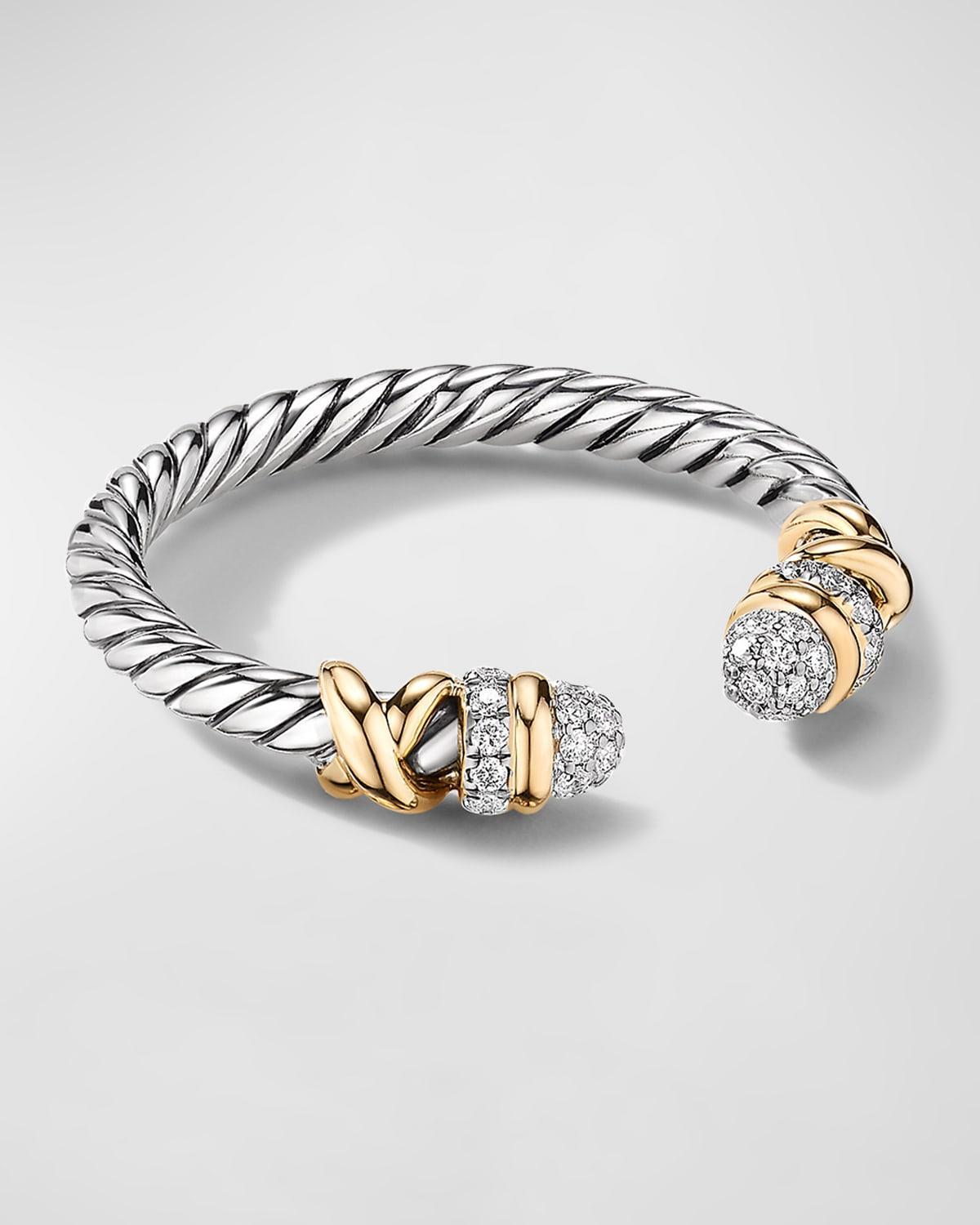 Petite Helena Ring with Diamonds and 18K Gold, 2.5mm Product Image