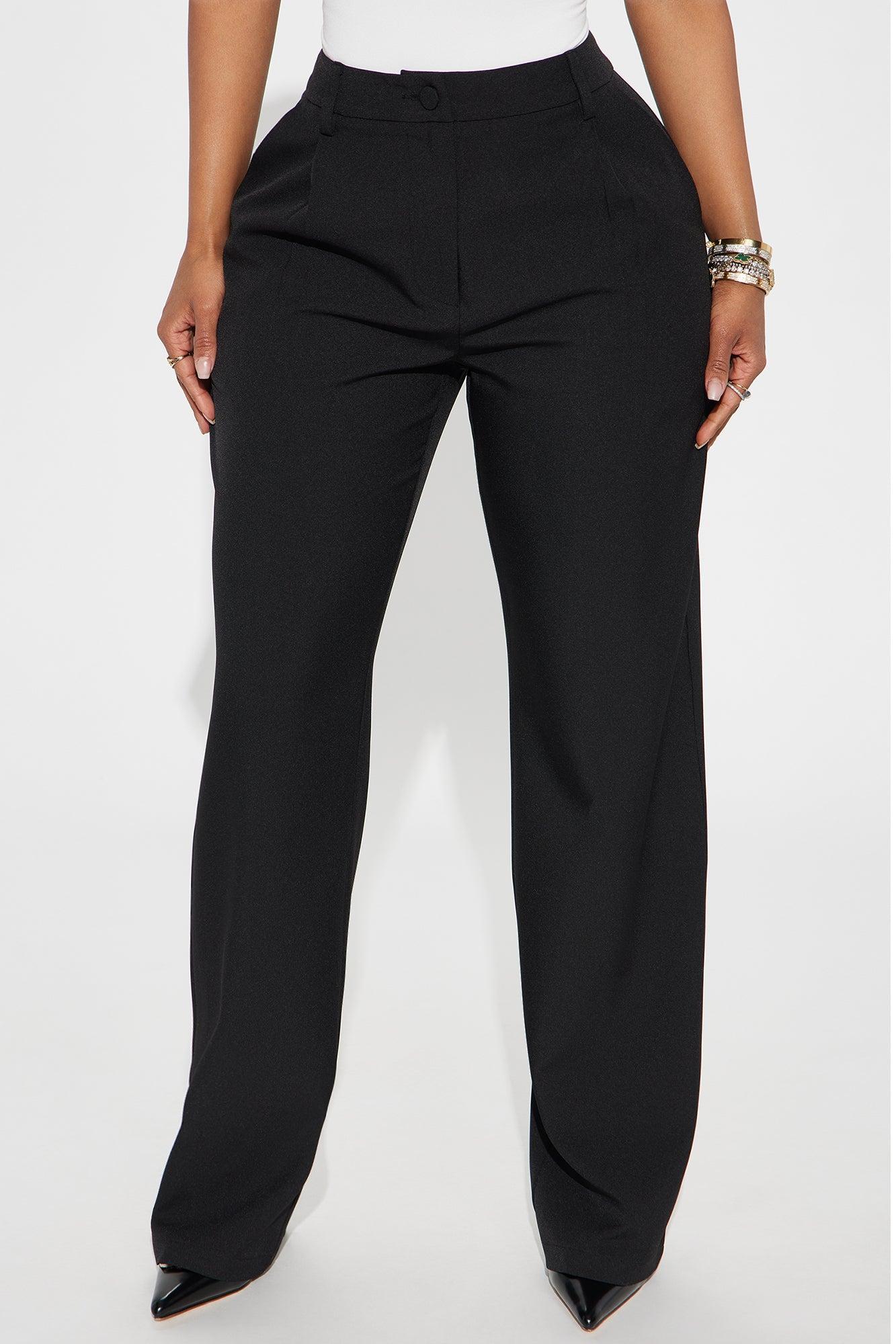 Angelica Straight Leg Trouser - Black Product Image