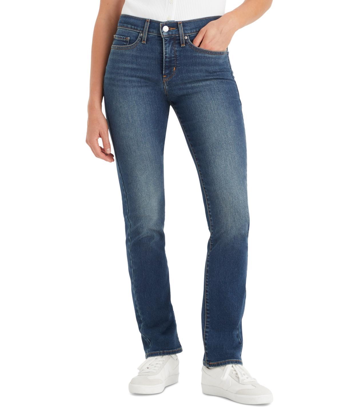 Levis 314 Shaping Straight Leg Mid Rise Jeans Product Image