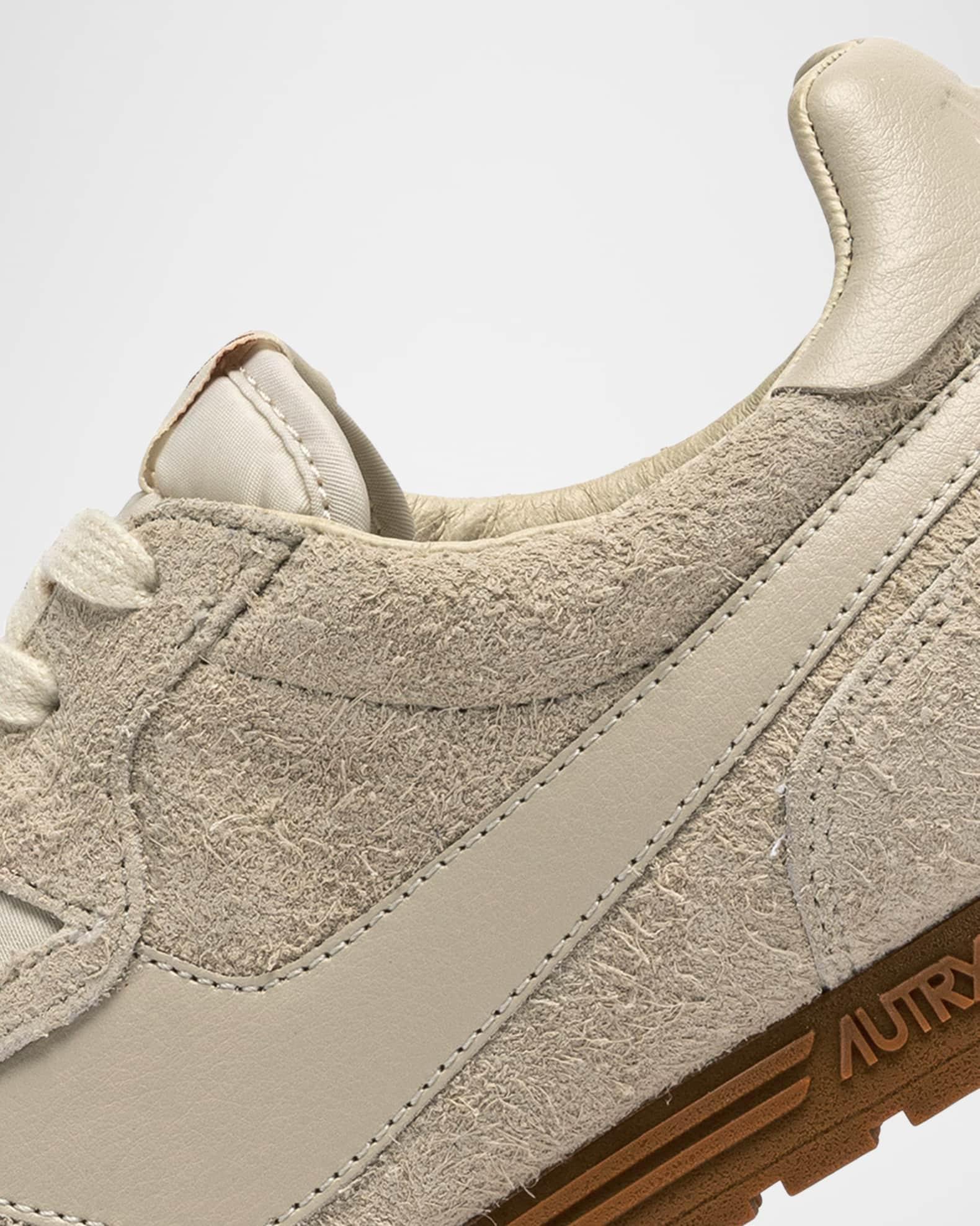 Windspin Tonal Sneakers in Suede and Leather Product Image