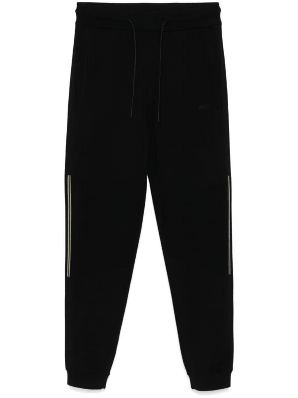 HUGO BOSS Regular-fit Knitted Tracksuit In Black Product Image