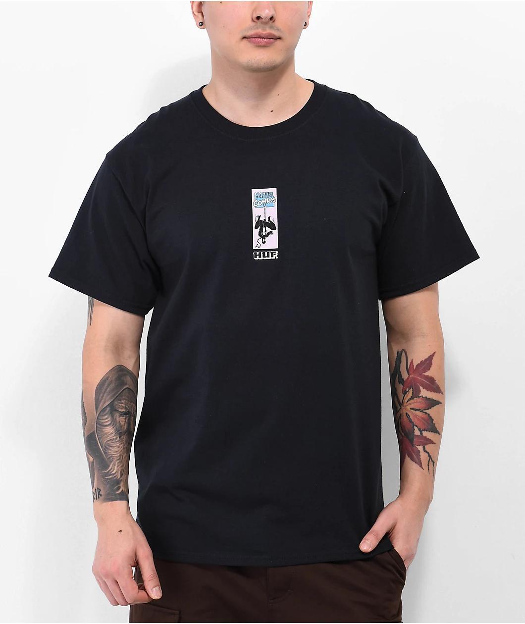 HUF x Spider-Man Hangin' Out Black T-Shirt Product Image