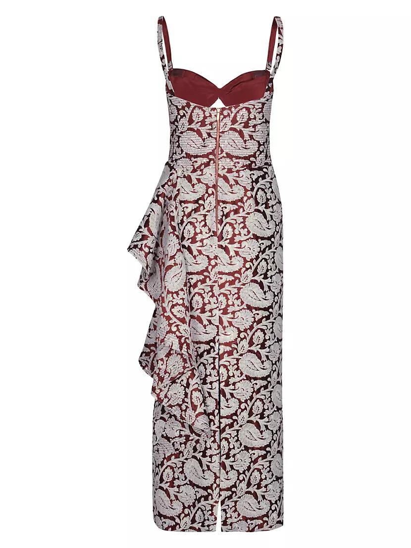 Galena Flamero Rhythm Paisley Jacquard Maxi Dress Product Image