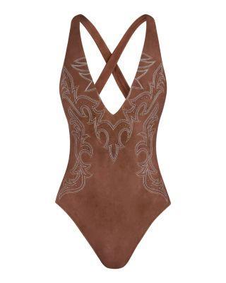 Lisa Bolero Plunge One Piece Swimsuit Product Image