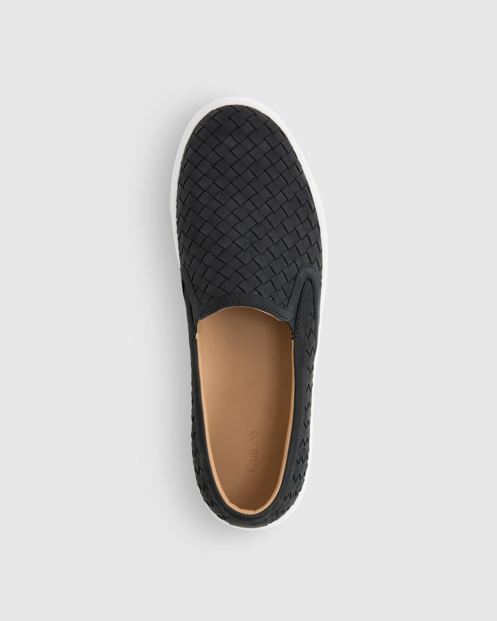Quince | Women's 100% Handwoven Leather Slip On Sneaker Product Image