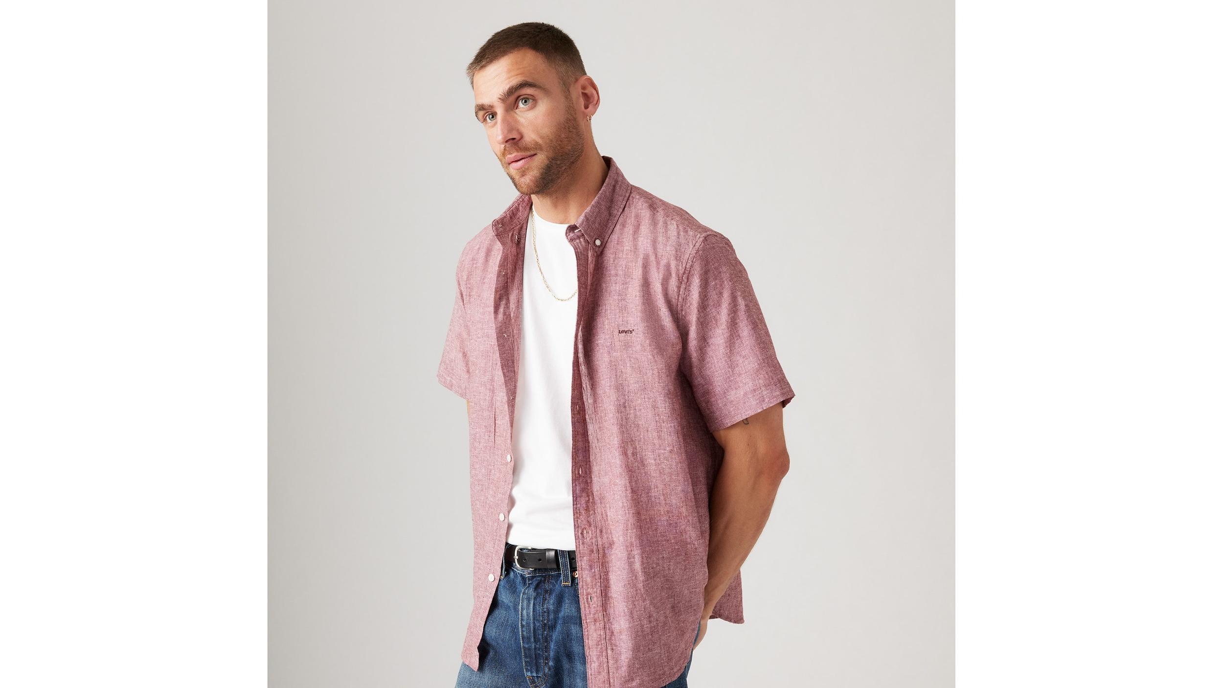Short Sleeve Authentic Button Down Shirt Product Image