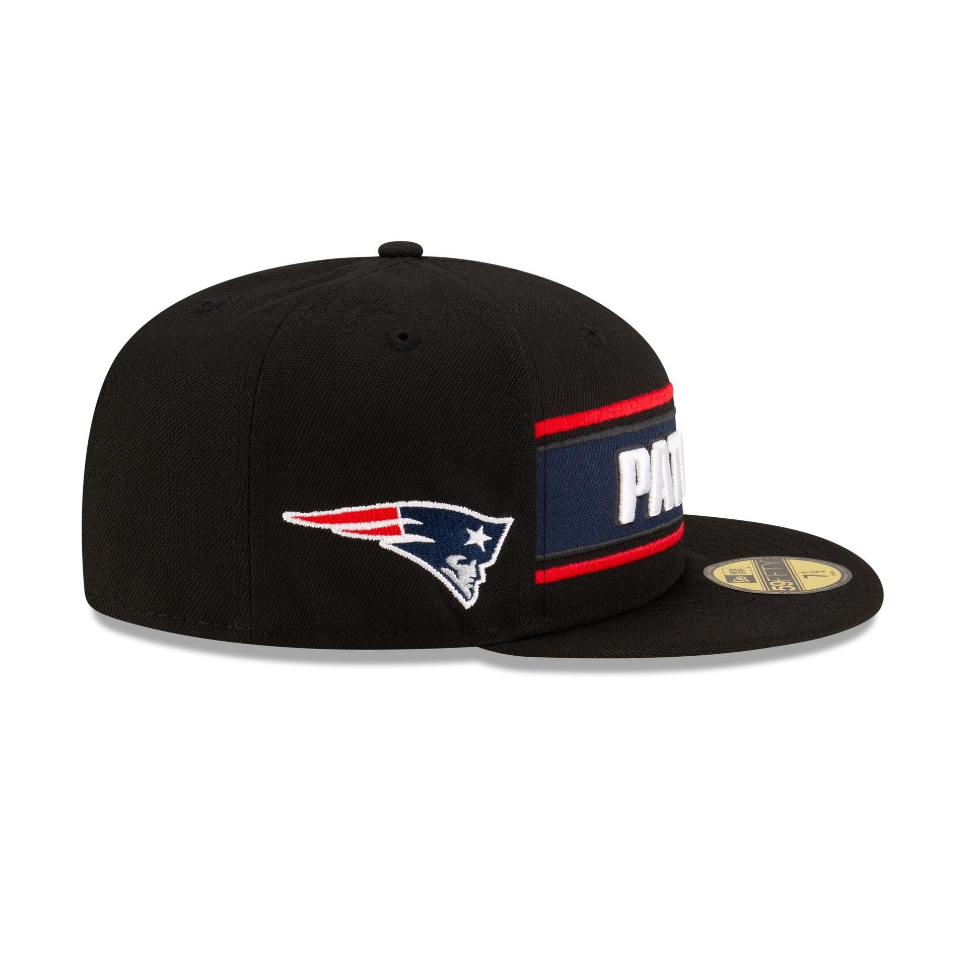 New England Patriots 2024 Sideline Black 59FIFTY Fitted Hat Male Product Image
