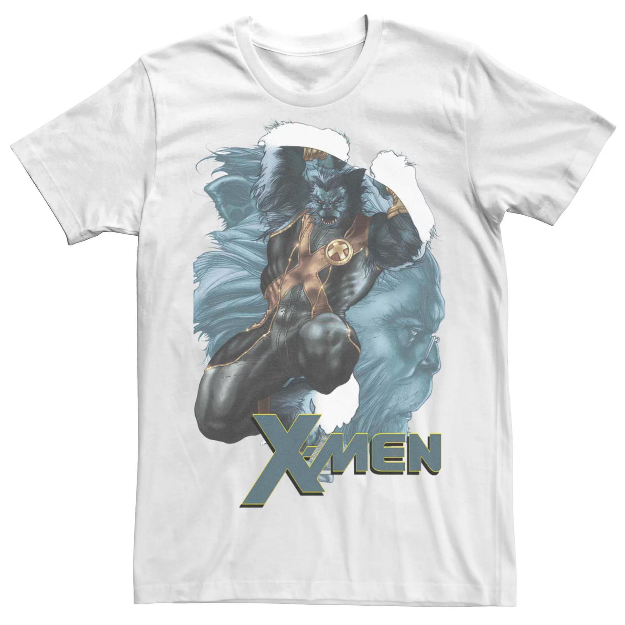 Men's Marvel X-Men Beast Suited Up Portrait Tee, Size: Large, White Product Image