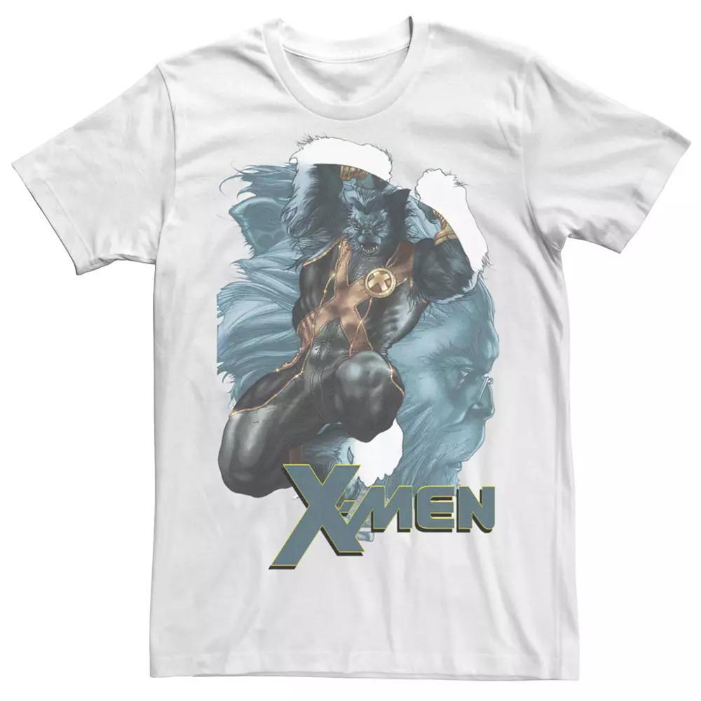 Men's Marvel X-Men Beast Suited Up Portrait Tee, Size: Large, White Product Image