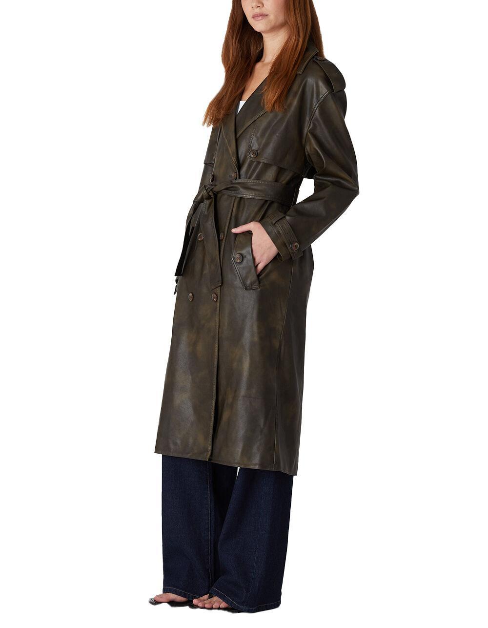 BLANK NYC Much Needed Womens Trench Coat - BROWN Product Image