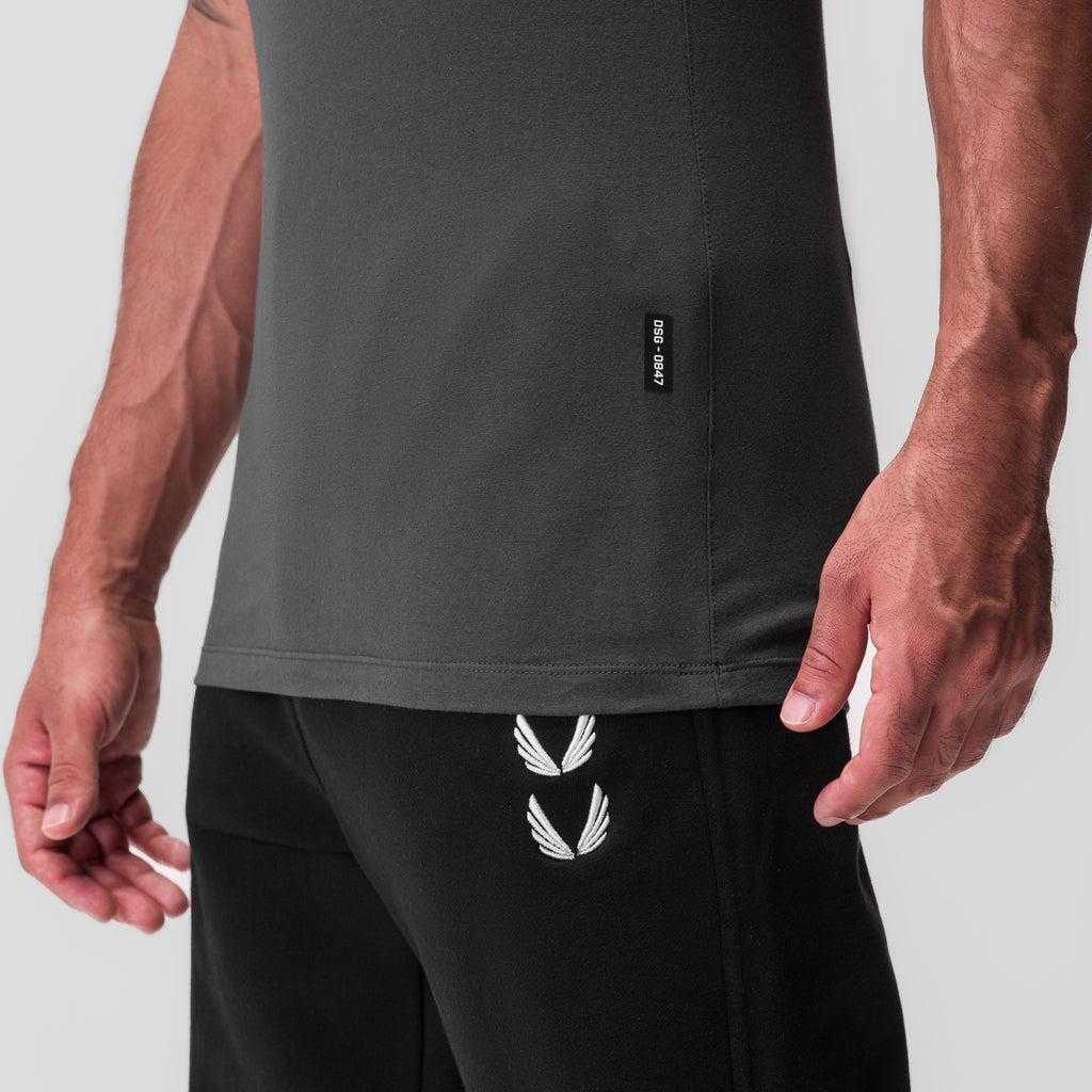 0847. CottonPlus™ Standard Slim Tank - Space Grey Product Image