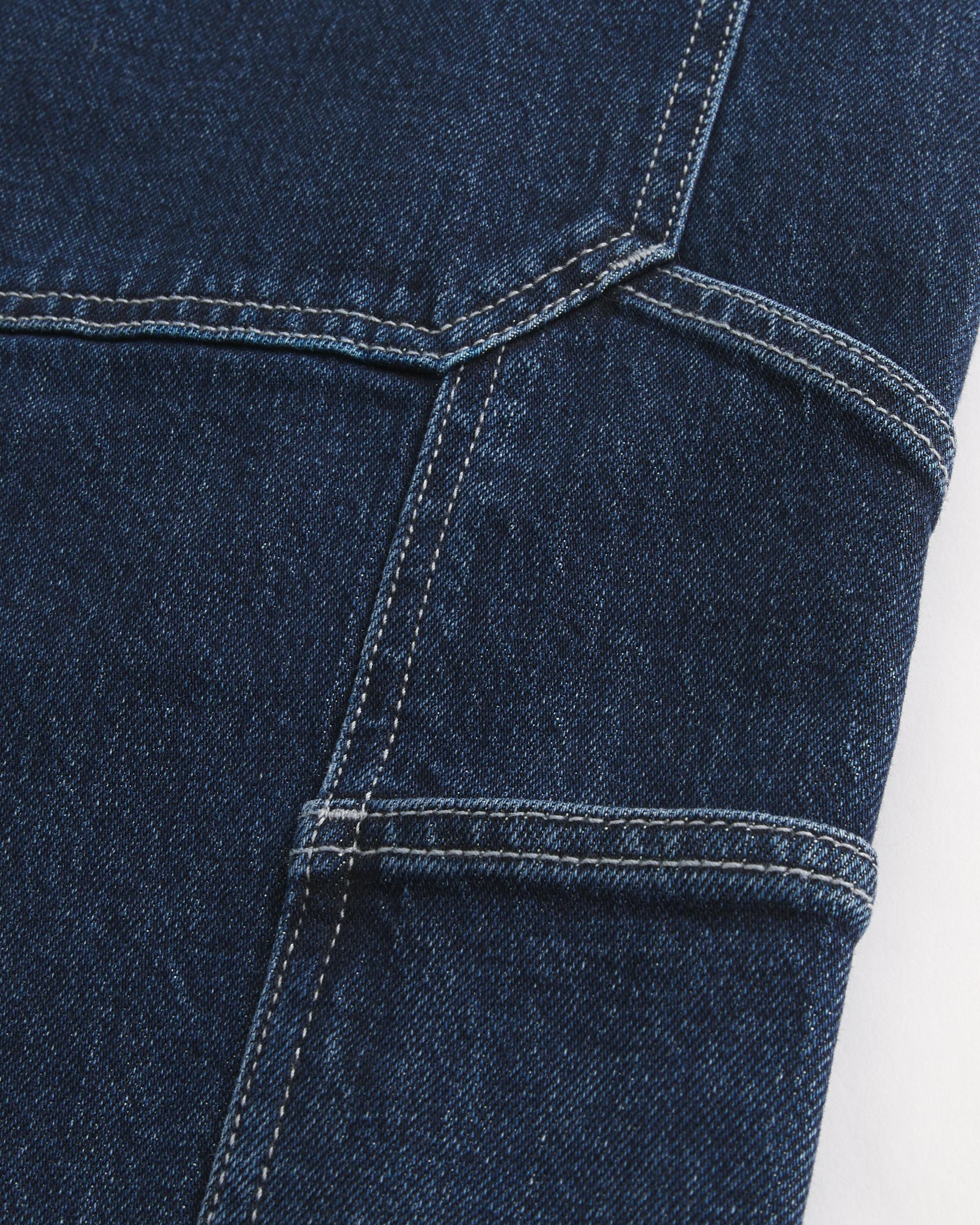 Washed Black Baggy Denim Shorts Product Image