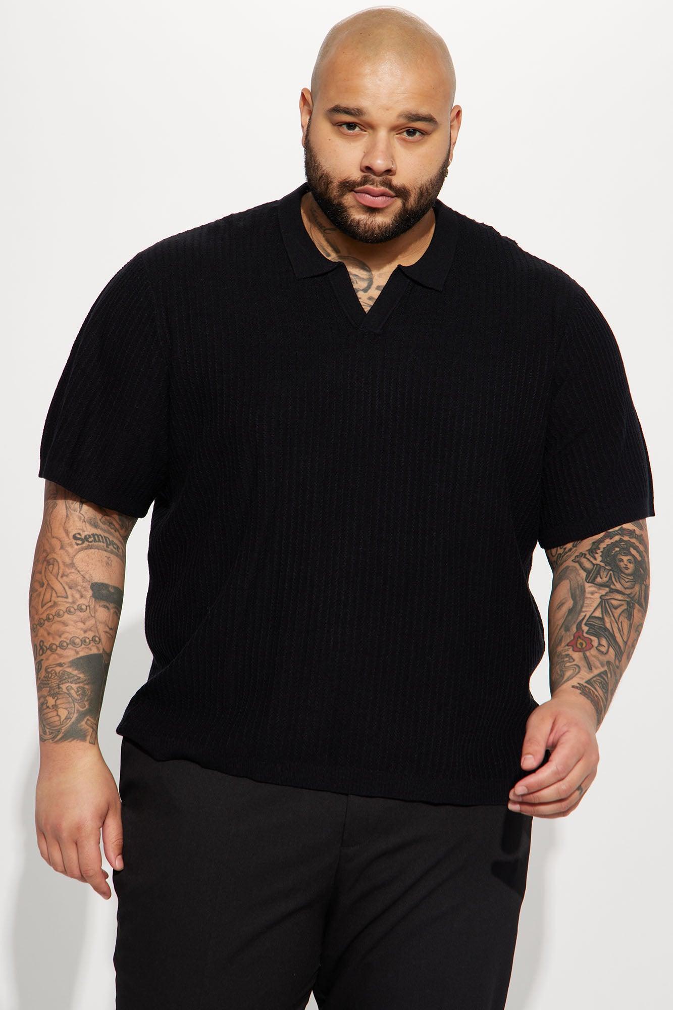 Coastal Knit Short Sleeve Shirt - Black Product Image