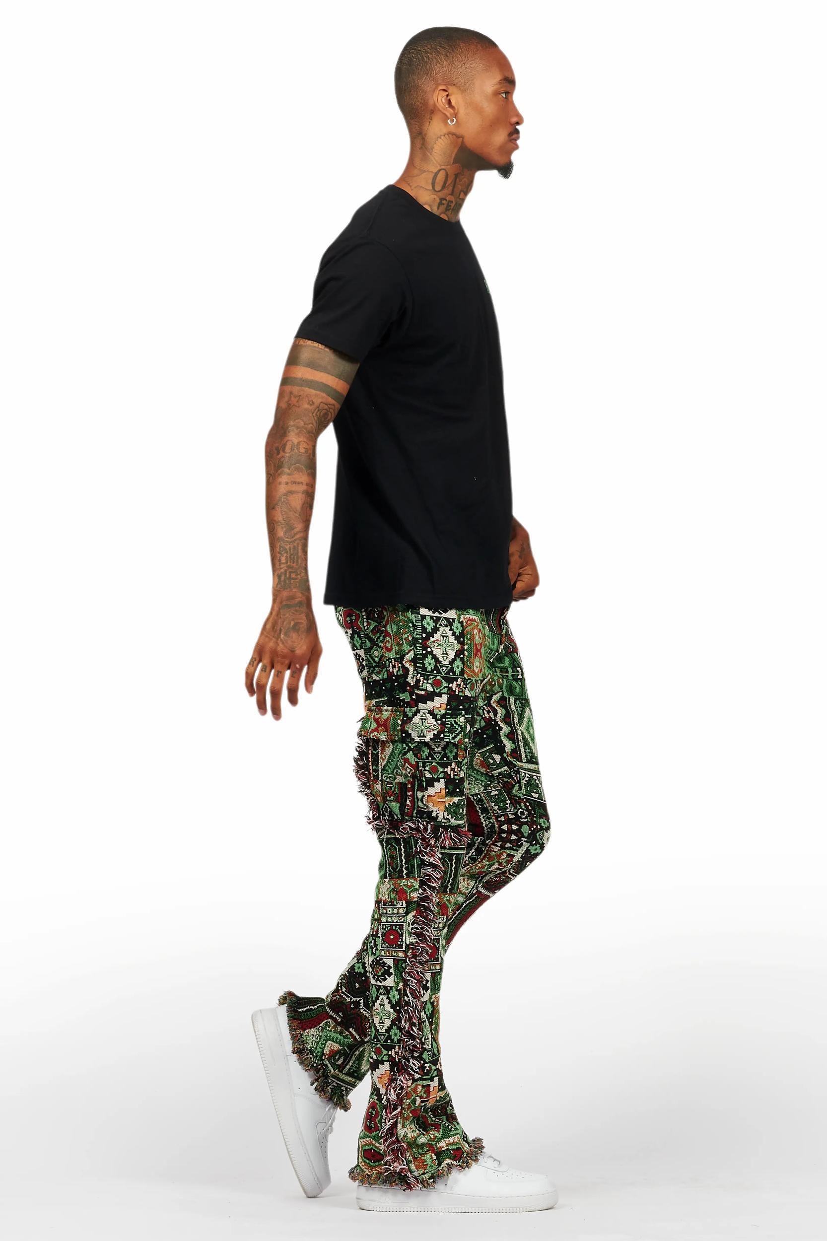 Lake Black/Green T-Shirt/Tapestry Jean Bundle Male Product Image