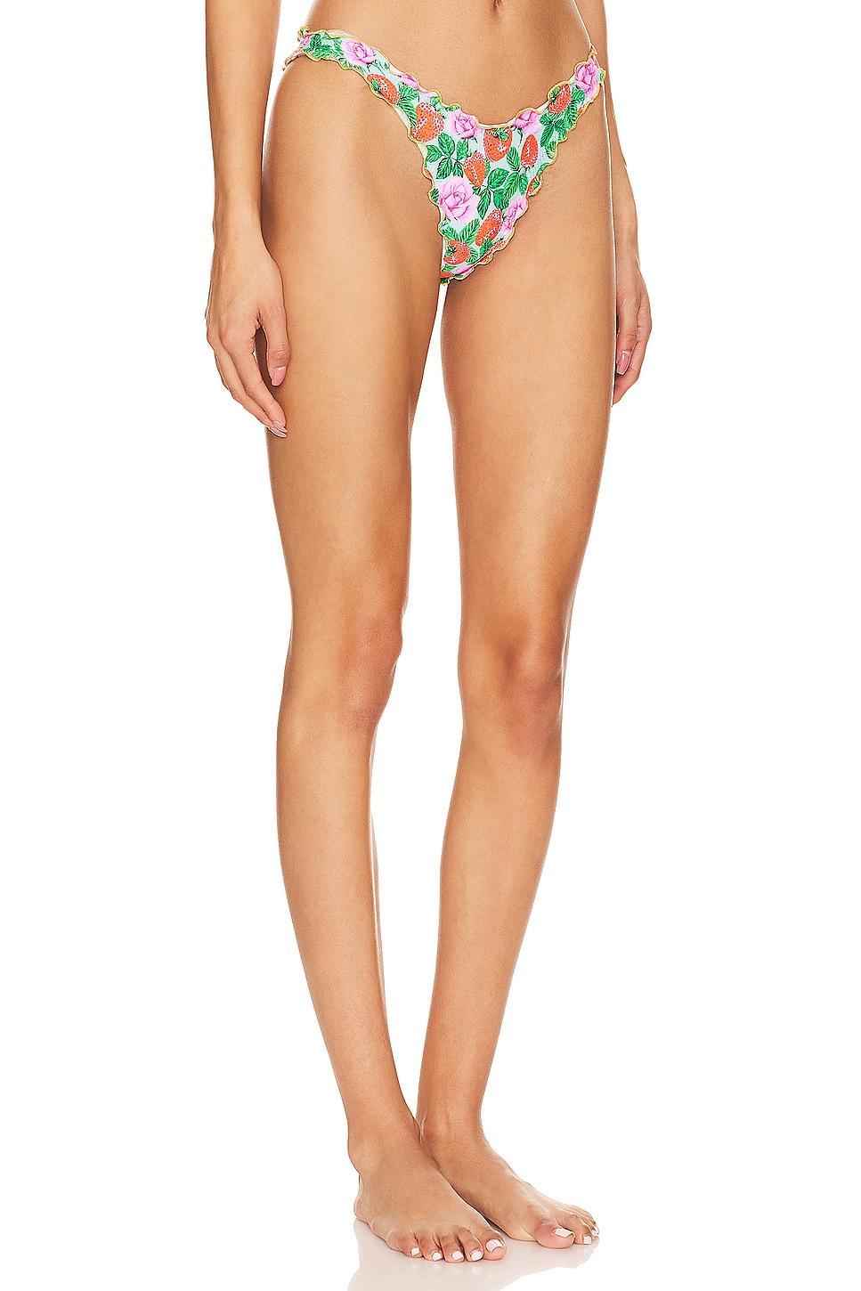 Strawberry Fields Wavy Luxe Bikini Bottom Luli Fama Product Image