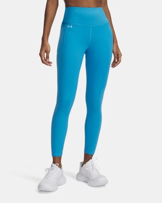 Women's Under Armour Motion High-Waisted 7/8 Ankle Leggings, Size: Medium, Ether Blue Product Image