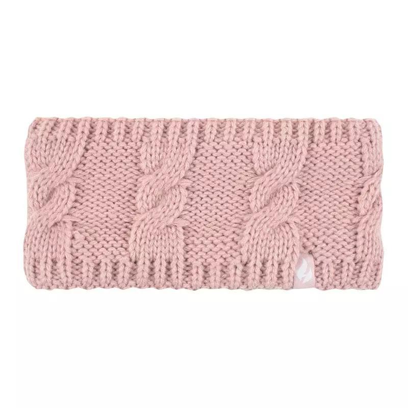 Women's Heat Holders Heatweaver Lined Cable Knit Headband, Black Product Image
