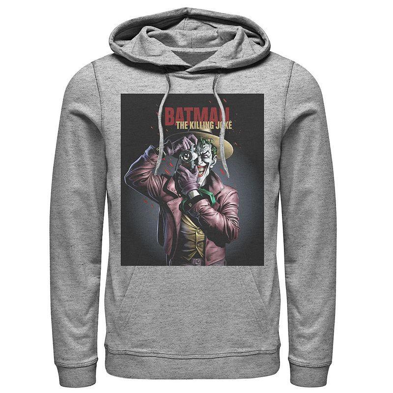 Mens DC Comics Batman The Killing Joke Joker Poster Hoodie Athletic Grey Product Image