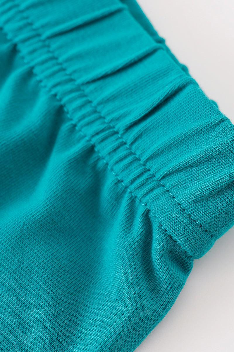 Platinum Green ruffle pants Product Image