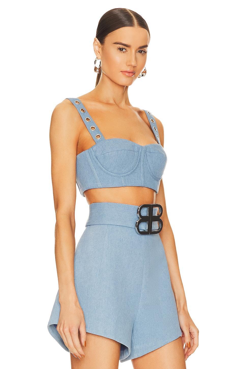 Capri Denim Bralette Bronx and Banco Product Image