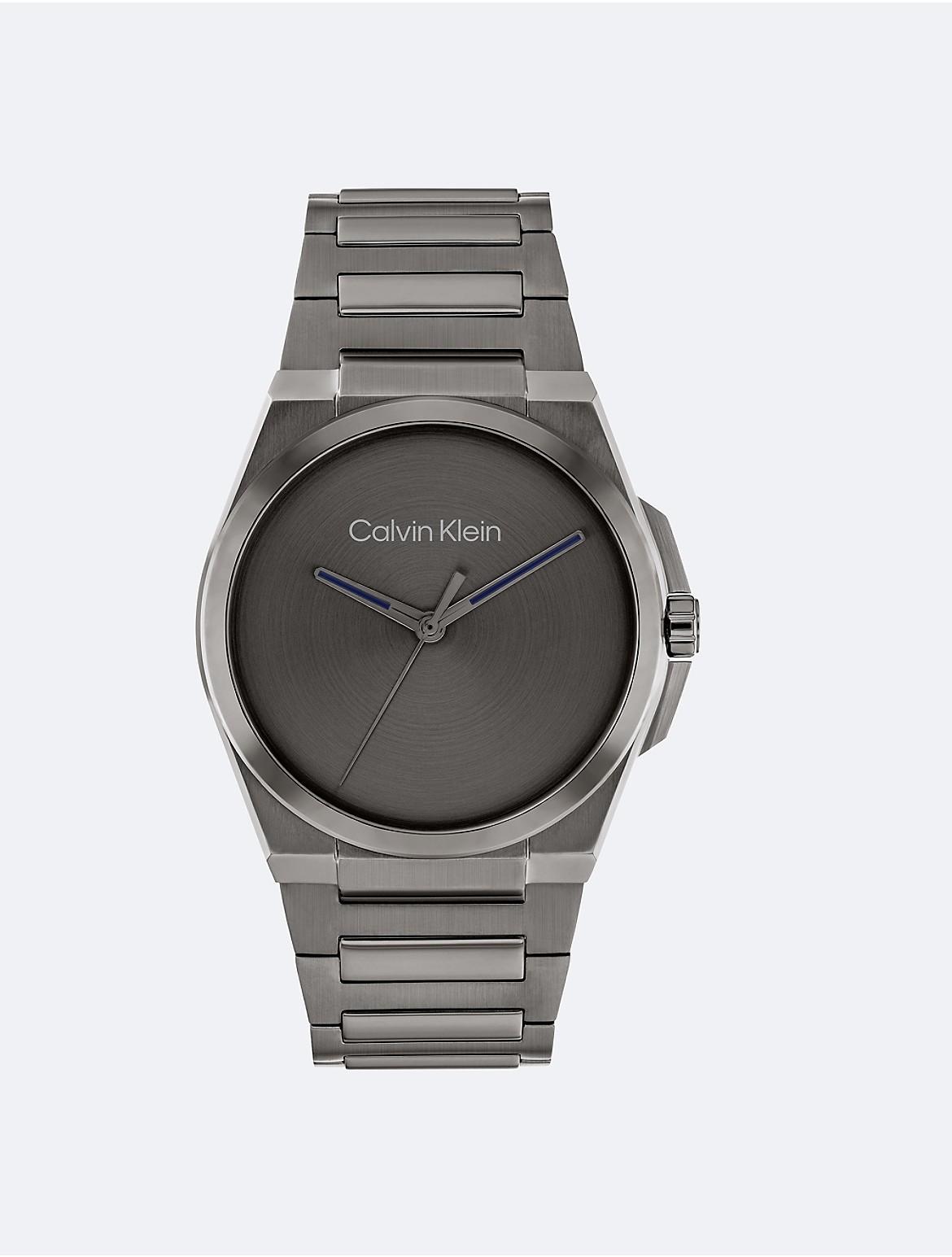 Calvin Klein Mens Meta-Minimal Grey Stainless Steel Watch 41mm Product Image