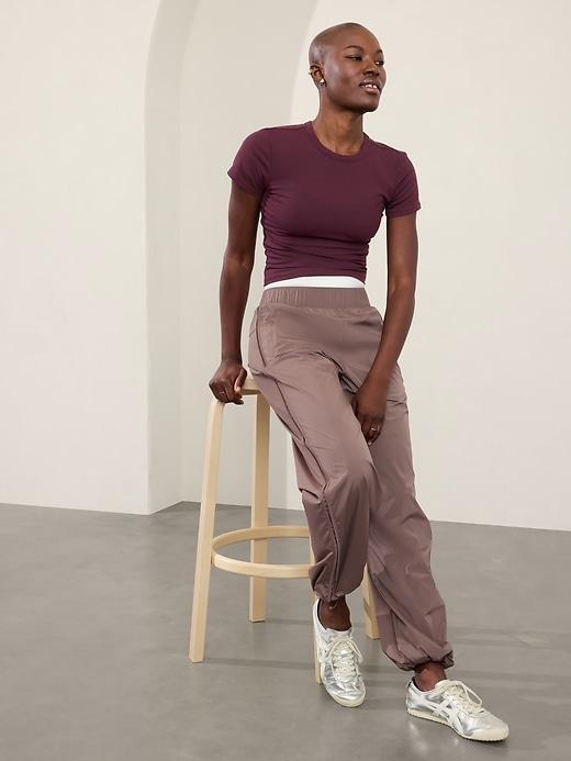 Signature Rib Crop Tee Product Image
