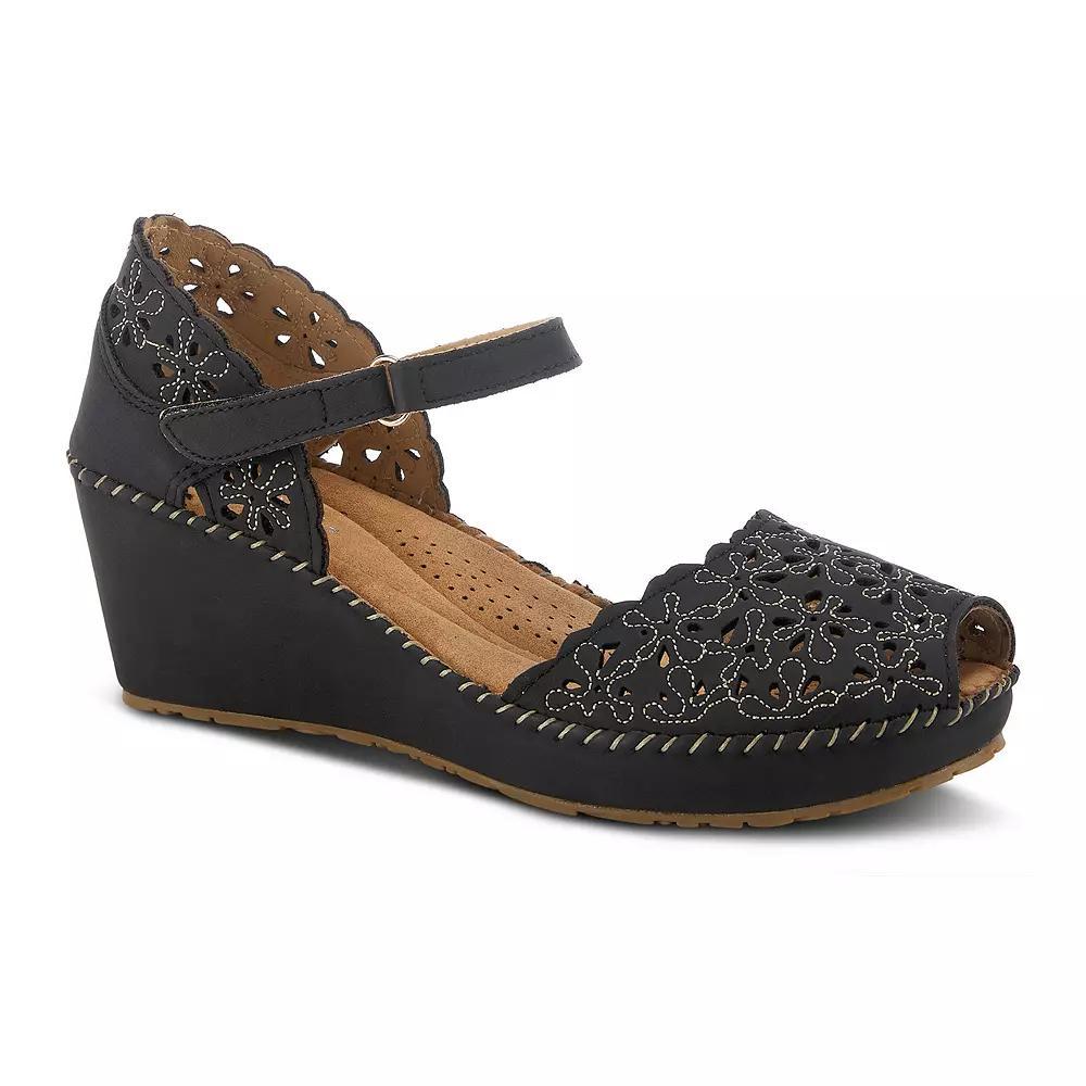 Patrizia Gennina Women's Wedge Sandals, Size: 41, Black Product Image