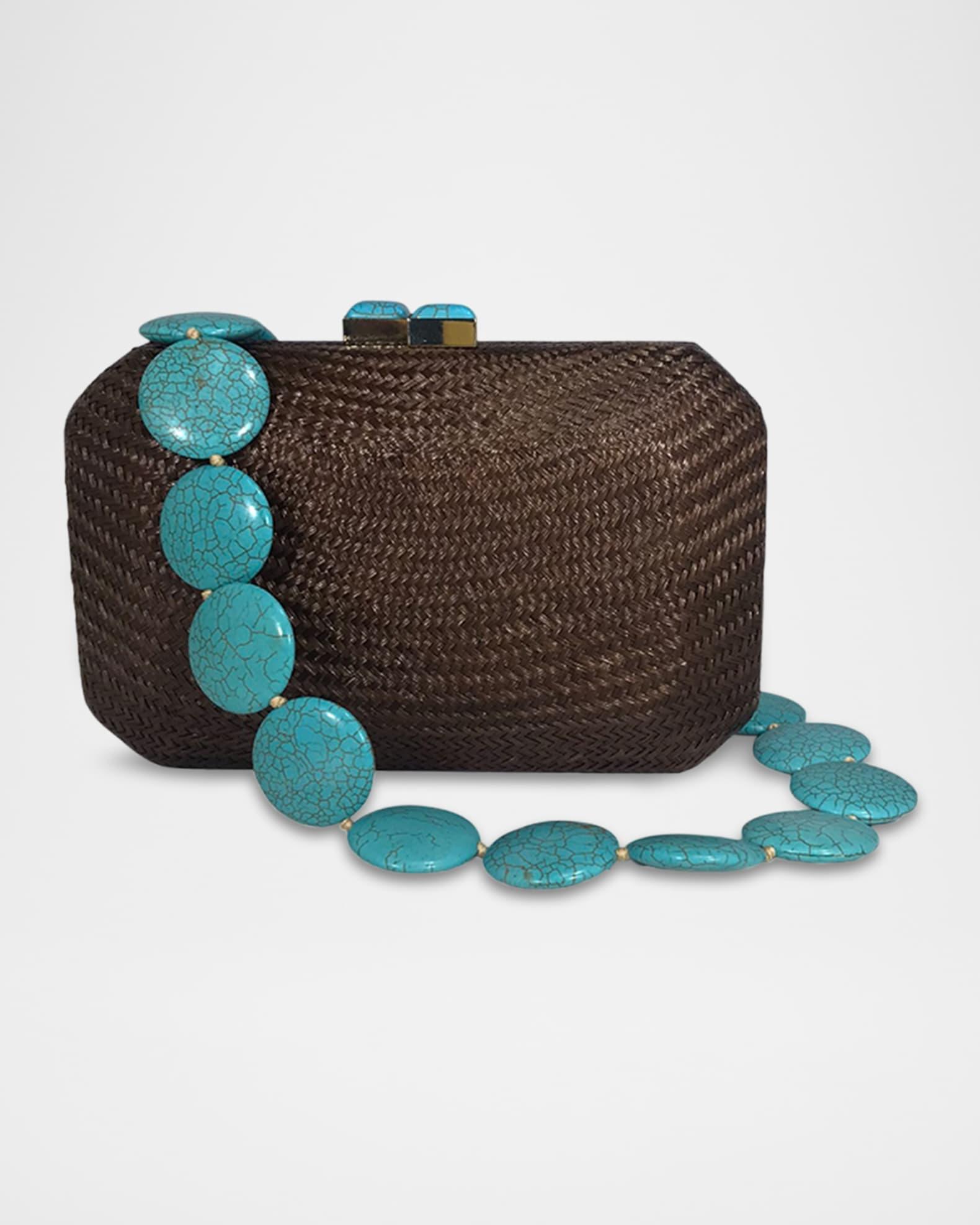 Leticia Bun Straw Clutch Bag Product Image