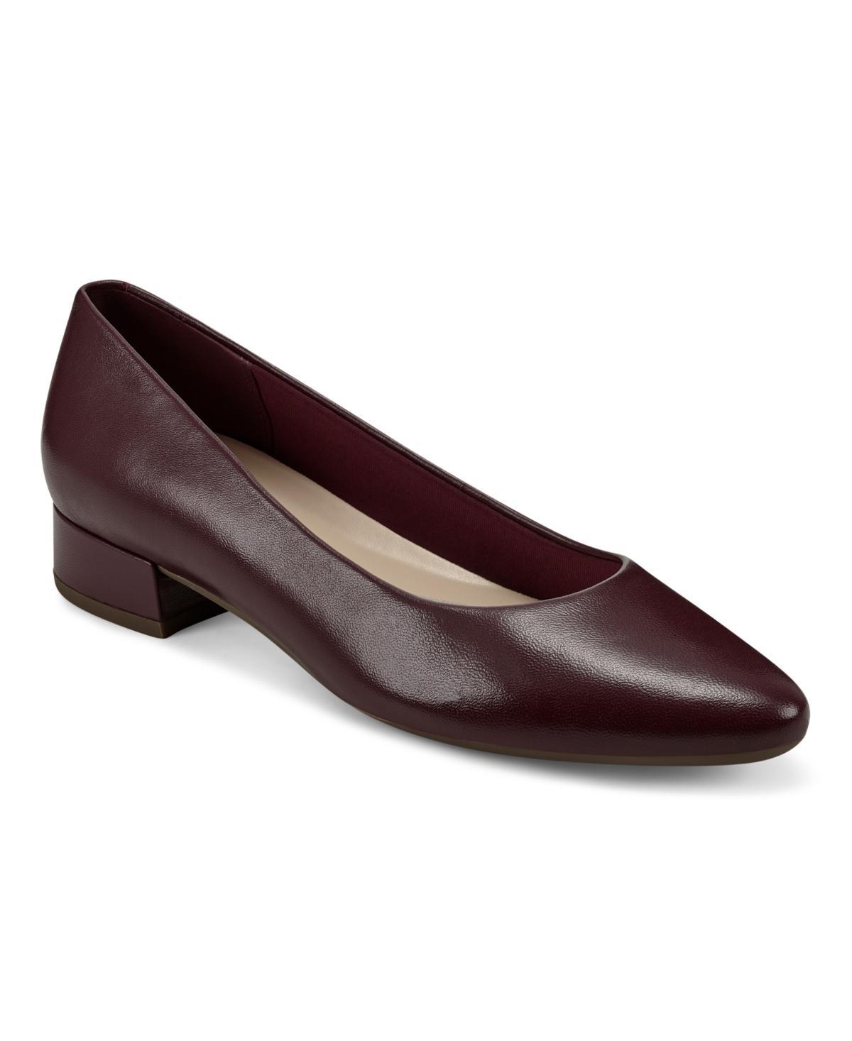 Easy Spirit Caldise Womens Leather Dress Flats Blue Product Image