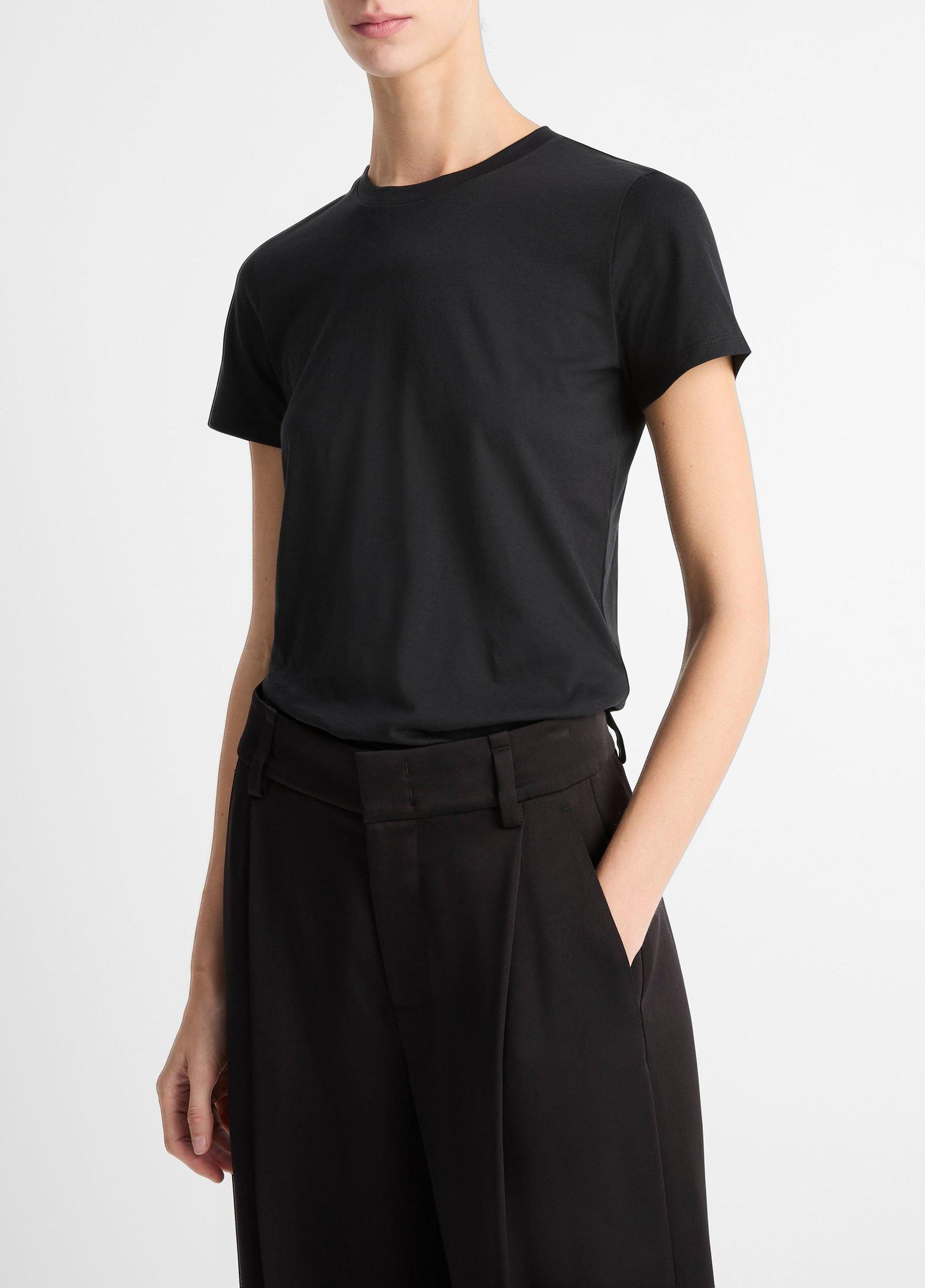 Womens Essential Pima Cotton Crew Neck T-Shirt Vince Product Image