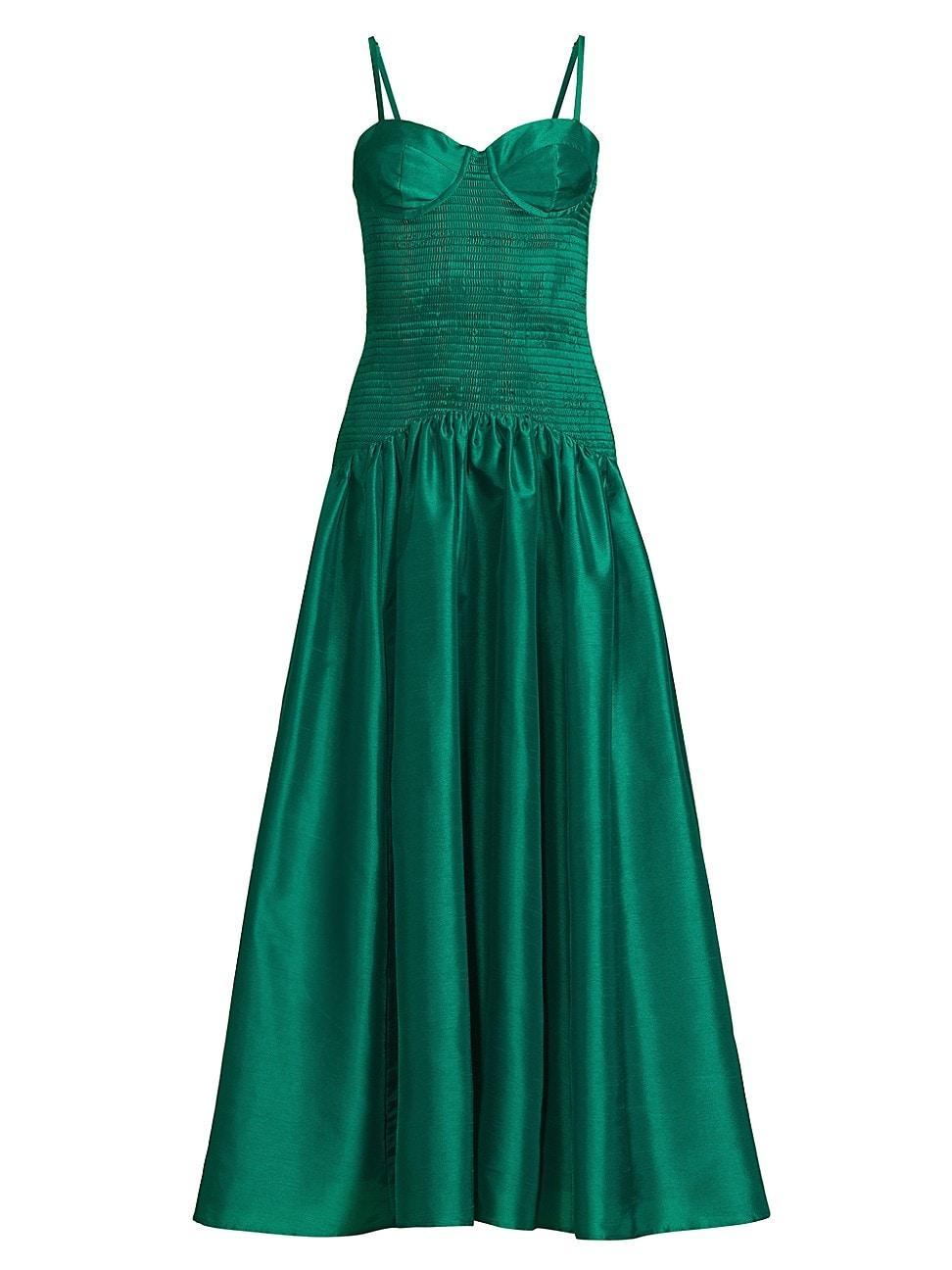Womens Lietta Shantung Fit & Flare Cocktail Dress Product Image