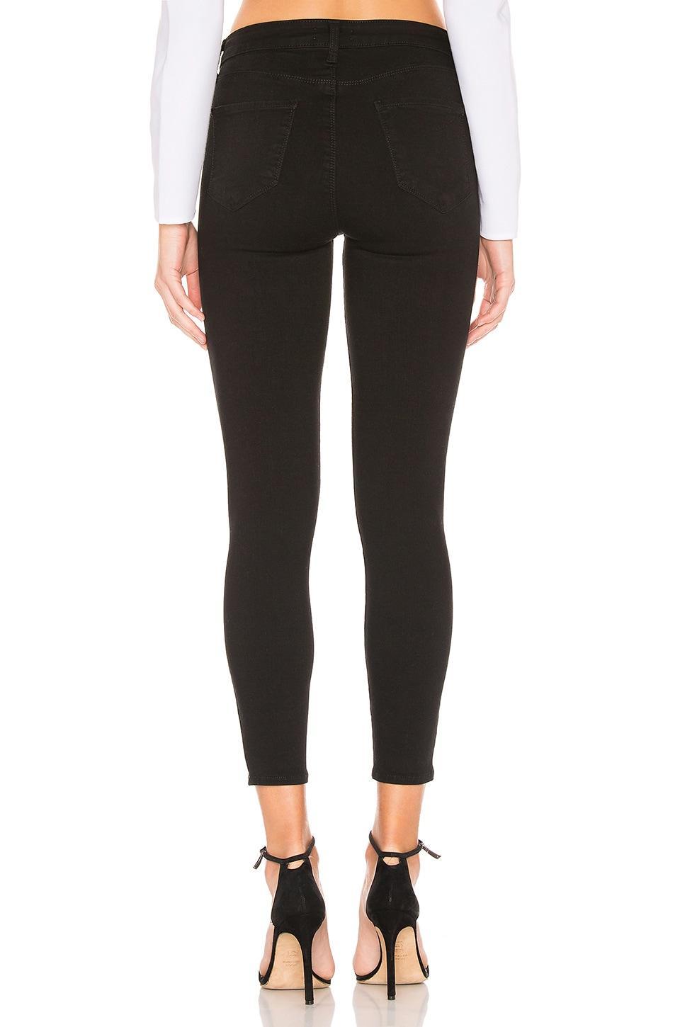 LAgence Margot High-Rise Skinny Jeans in Noir Product Image