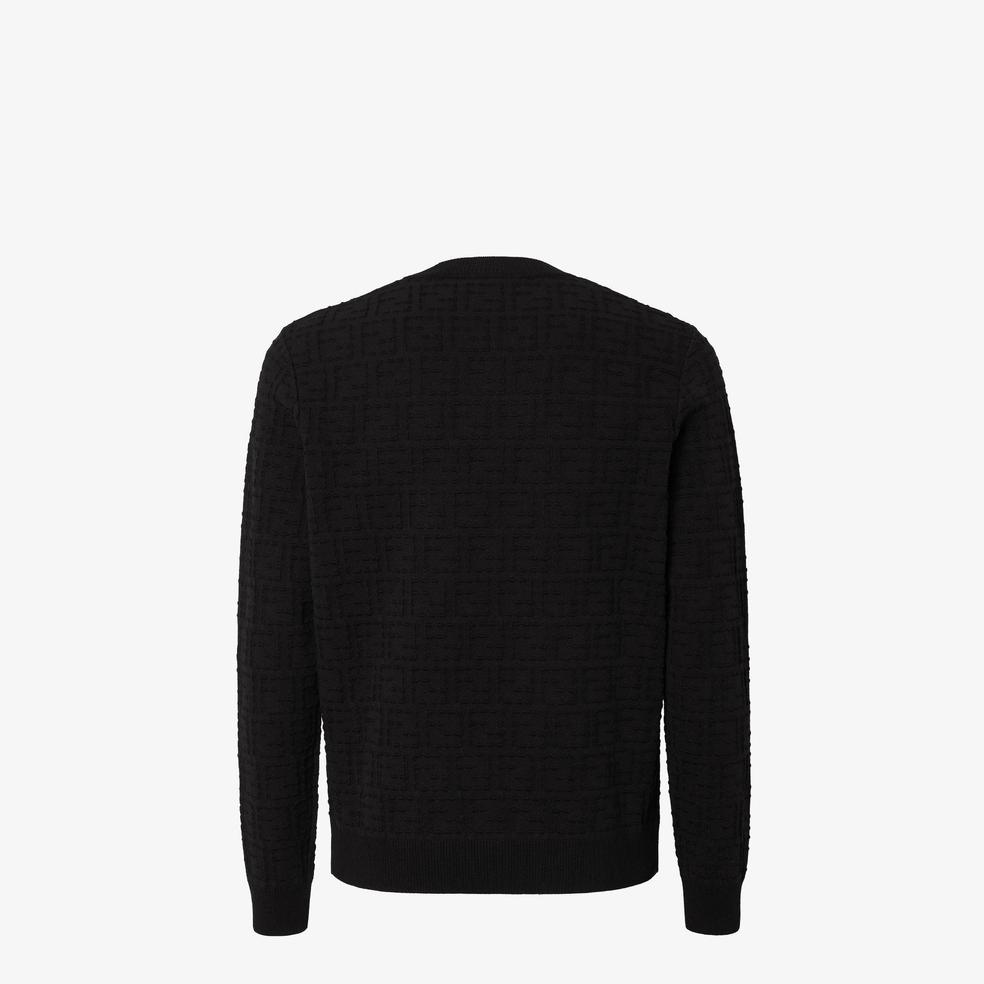 SweaterBlack FF cotton Selleria sweater Product Image